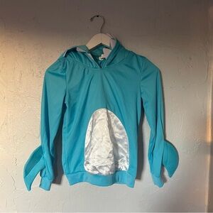 Kid’s Blue Shark Costume Hoodie with Fins sz Medium 8-10